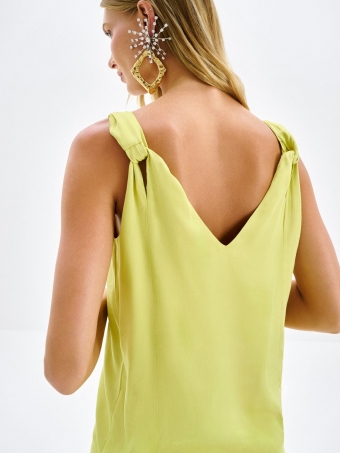 BLUSA COM ALÇAS VERDE M