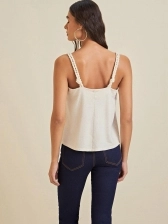 BLUSA DECOTE RETO ALÇA DETALHE ALÇA