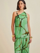 BLUSA DECOTE ASSIMETRICO ALÇA DETALHE ALÇA