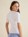 BLUSA DECOTE V MANGA CURTA TRICOT