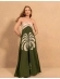 VESTIDO LONGO FLUIDO FRENTE ÚNICA COM AMARRAÇÃO E RECORTE